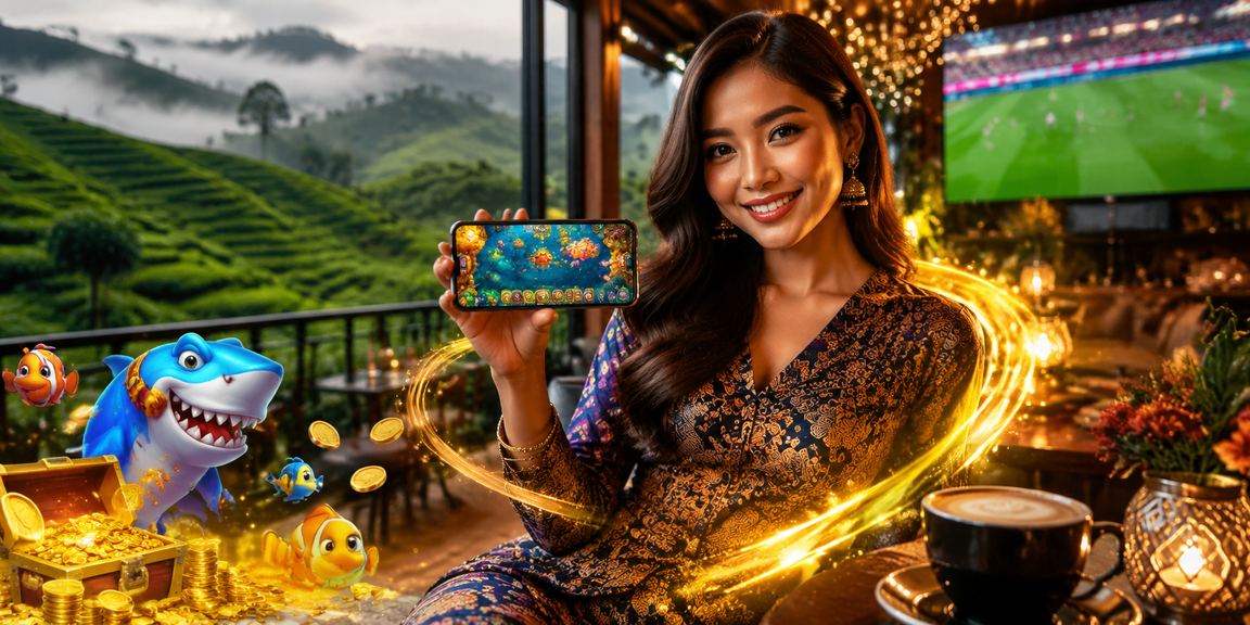 Malaysian user in batik enjoying football and E-Sports betting on jdl688