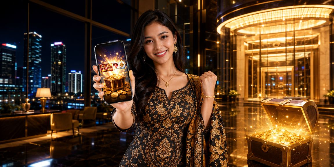 Pengguna Petaling Jaya berbaju batik menikmati kasino mudah alih roulette dari telefon